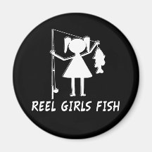 REEL GIRLS FISH! FRIDGE MAGNETS