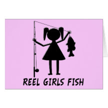 REEL GIRLS FISH GREETING CARDS