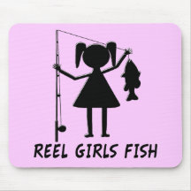 REEL GIRLS FISH MOUSEPAD