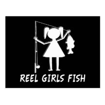 REEL GIRLS FISH! POSTCARDS
