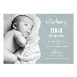 Refined Elegance Baby Birth Announcement