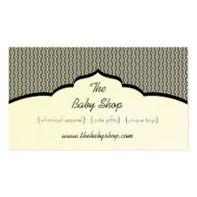 Refined Glam Business Card, Black