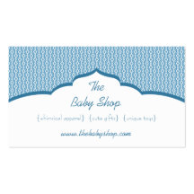 Refined Glam Business Card, Blue