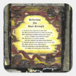 Reflections For Inner Strength Square Stickers