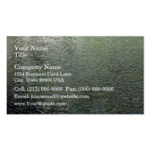 Reflections in stream business cards