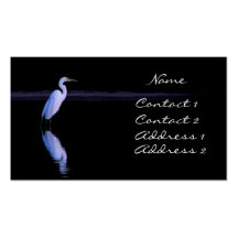 reflections of an Egret Business Card