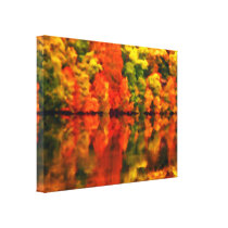 Reflections of autumn canvas prints