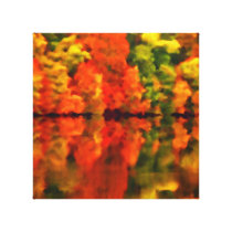 Reflections of autumn canvas prints