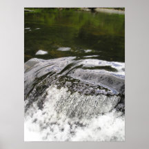 Reflective Glassy Falls Poster