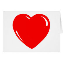 Reflective Red Heart Cards