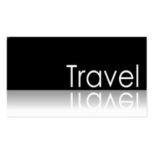 Reflective Text - Travel - Business Card