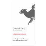 REGAL BIRD in Grey Business Card Template