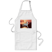 Regal Unicorn Long Apron