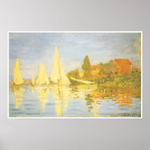 Regatta at Argenteuil, 1872 Posters