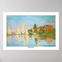 Regatta at Argenteuil by Claude Monet Posters