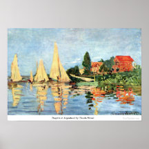 Regatta at Argenteuil by Claude Monet Print