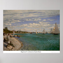 Regatta at St. Adresse by Claude Monet Print