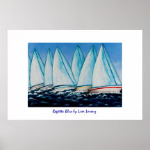 Regatta Blue Painting Print