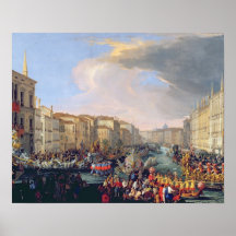 Regatta Held in Honour of Frederick VI of Denmark Print
