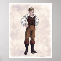 Regency Fashion - Gentleman #5 - 11x14 Art Print