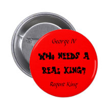 Regent King Pinback Buttons