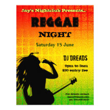 Reggae Night Party Invitation