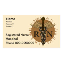 Registered Nurse Business Card Template