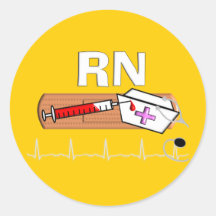 Registered Nurse Gifts "RN" Sticker