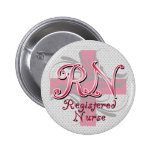 Registered Nurse, Pink Cross Swirls
