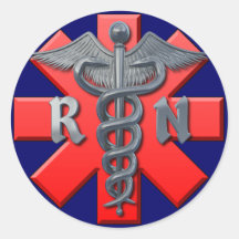 Registered Nurse Symbol Sticker