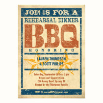 Rehearsal Dinner BBQ Invitations invitations