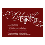 Rehearsal Dinner Classic Scrolls Wedding Invite invitations