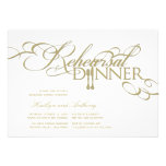 Rehearsal Dinner Classic Scrolls Wedding Invite invitations