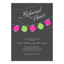 Rehearsal Dinner Invitation | Paper Lanterns