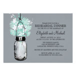 Rehearsal Dinner Mason Jar Wildflowers Personalized Invitation