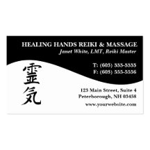 Reiki Master Practitioner Business Cards