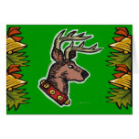 Reindeer and Bells Greeting Card