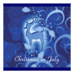 Reindeer Christmas July winter wonderland Personalised Announcement