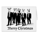Reindeer dogs greeting card
