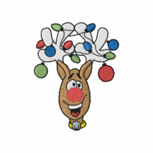 Reindeer Embroidered Polo Shirt