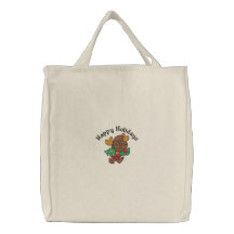 Reindeer Holidays Embroidered Bag