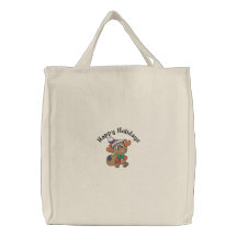 Reindeer Holidays Embroidered Bag