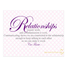Relationships And Communication Postcards