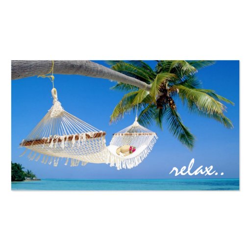 relax travel business card