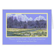 Religious Easter Card -- Rejoice in the Lord