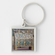 Reliquary Chasse, Limoges, c.1200-50 Key Chain