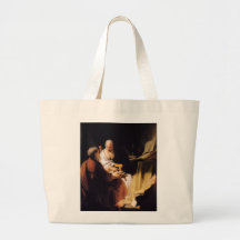 Rembrandt Art Painting Two Old Men Disputing Bag