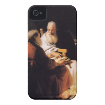 Rembrandt Art Painting Two Old Men Disputing iPhone 4 Covers