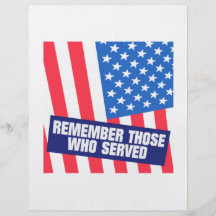 Remember Those Who Serve Full Color Flyer
