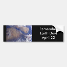 RememberEarth Day!    April 22 Bumper Sticker